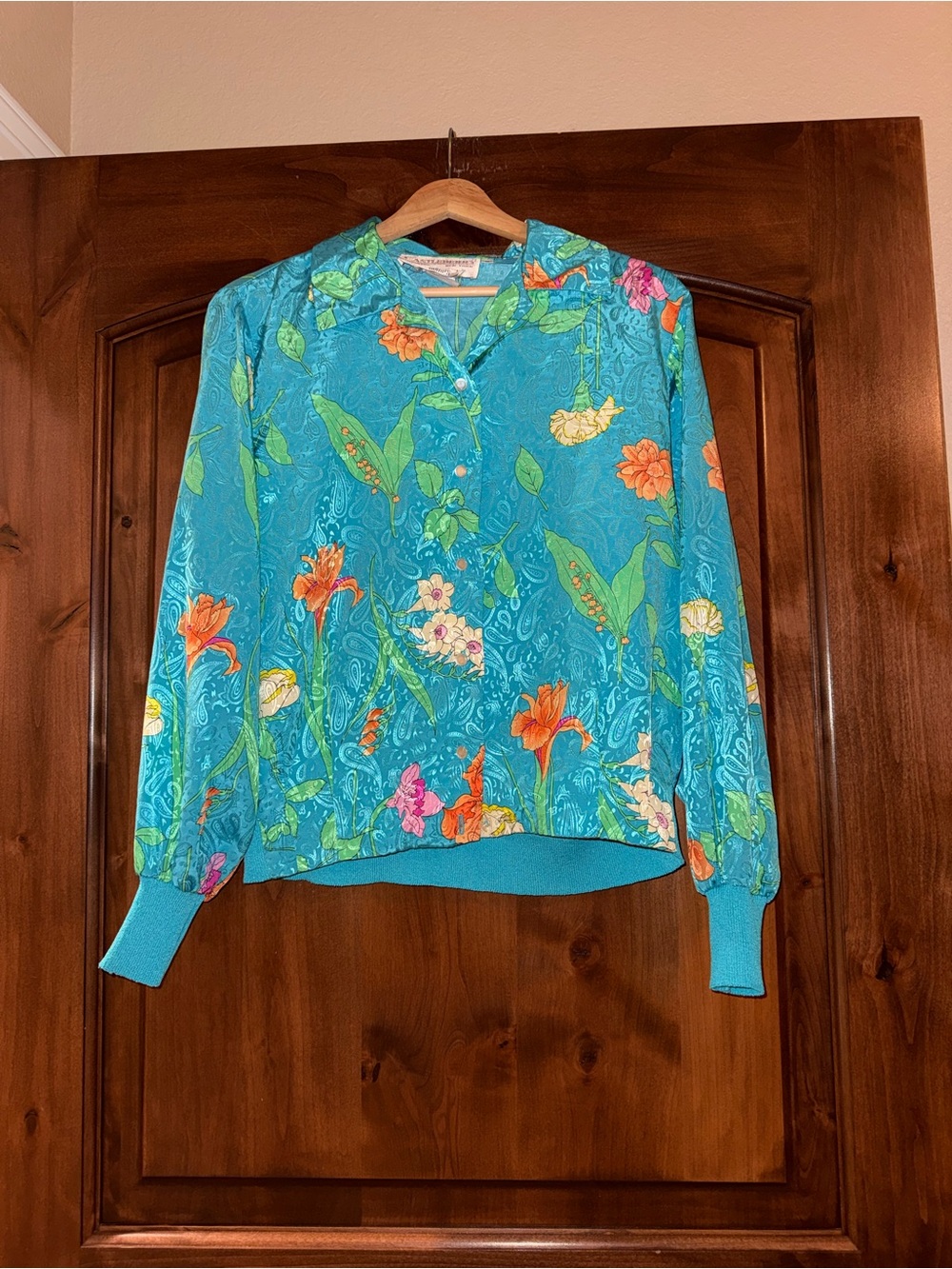 Vintage Castleberry for Gumps Floral Button-Up Blouse – Size 6